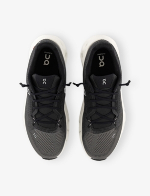 On Dark Grey Sneakers With Breathable Upper In Black