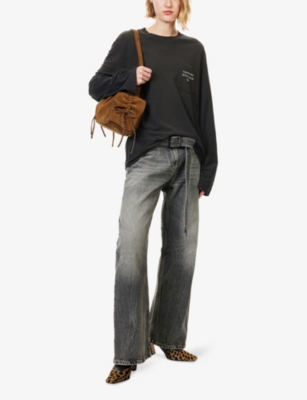 ACNE STUDIOS: Relaxed-Fit Logo-Print Cotton-Blend T-shirt