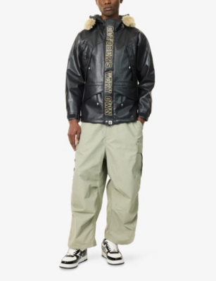 A BATHING APE: Ripstop Straight-Leg Cotton Cargo Trousers