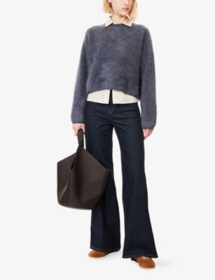 SOFT GOAT: Brushed Cropped Cashmere Jumper