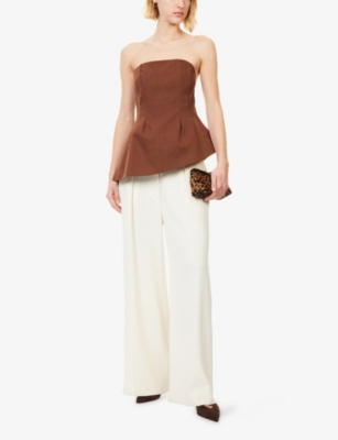 L.a-space Womens  Valentina Bandeau Cotton Top In Brown