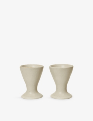 FERM LIVING: Flow Set of Two Stoneware Egg Cups 6.5cm