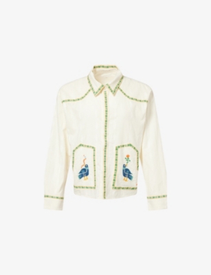 MOTHER: The Peasant Poet Embroidered Cotton Shirt
