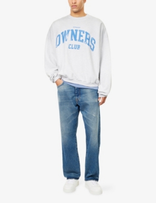 REPRESENT: Big Owners Club Crewneck Cotton-Jersey Sweatshirt