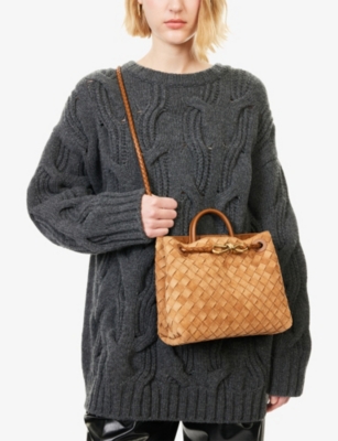 BOTTEGA VENETA: Andiamo Small Suede Tote Bag