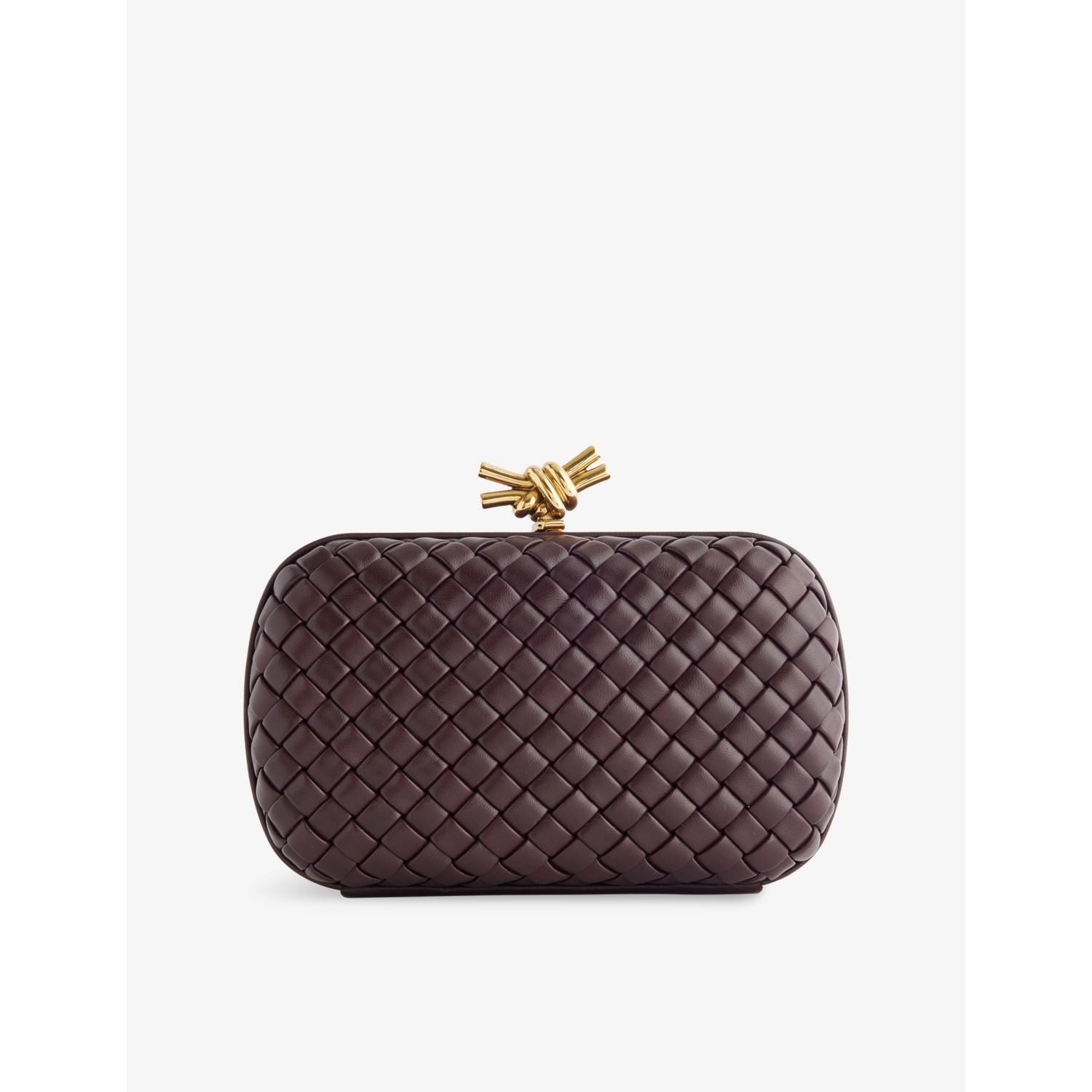 Bottega Veneta Knot Intrecciato Leather Clutch