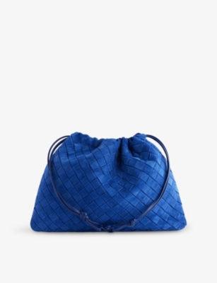 Bottega Veneta Womens  Dustbag Intrecciato Suede Pouch
