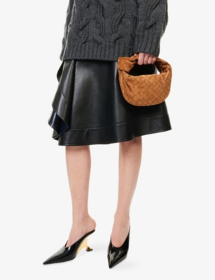 BOTTEGA VENETA: Mini Jodie Suede Hobo Bag