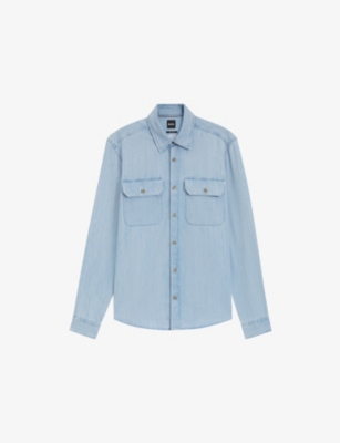 Mens Boss Regular-Fit Denim Shirt