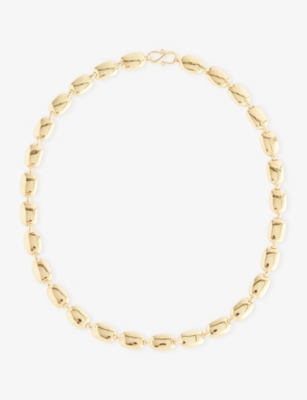 LIE STUDIO: The Monica 8ct Yellow Gold-Plated Brass Necklace