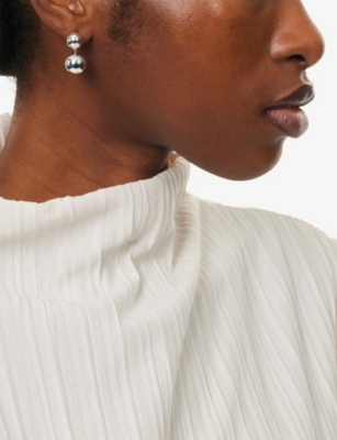 LIE STUDIO: Caroline Sterling-Silver Drop Earrings