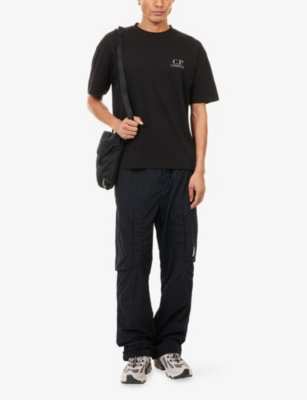 CP COMPANY: Logo-Print Cotton T-Shirt