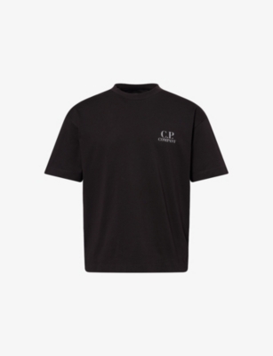 CP COMPANY: Logo-Print Cotton T-Shirt