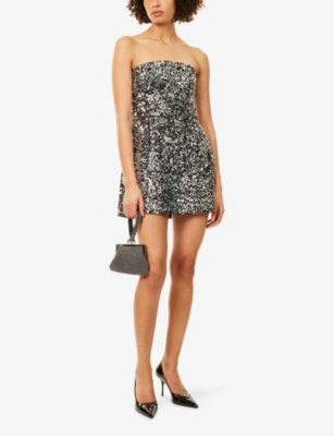 4TH & RECKLESS: Marlow Bandeau Sequin Mini Dress