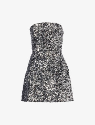 4TH & RECKLESS: Marlow Bandeau Sequin Mini Dress