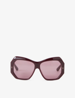 Joseph Womens  Slima Butterfly-frame Acetate Sunglasses In Purple