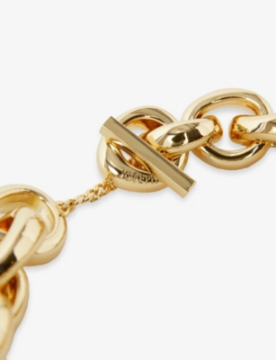 JOSEPH: Bean Link Brass Necklace