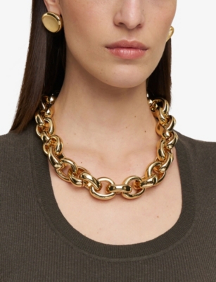 JOSEPH: Medium Bean Metal Earrings