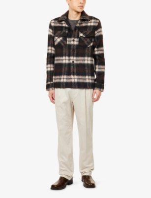 RAITH: Caldera Check-Print Woven Overshirt