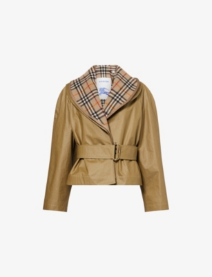 BURBERRY: Carlton Shawl-Lapel Cotton Jacket