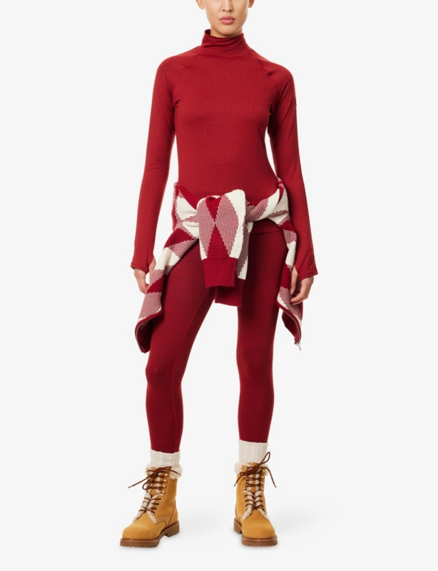 Always Warm Mock-Neck Baselayer Stretch-Woven Top