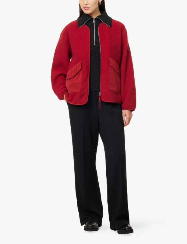 Marina Collarless Fleece Jacket