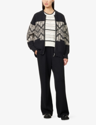 VARLEY: Linnea Fairisle Patterned Cotton-Wool Blend Jacket