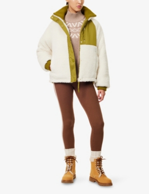 Varley Glover Reversible Fleece And Soft-twill Jacket In Multi