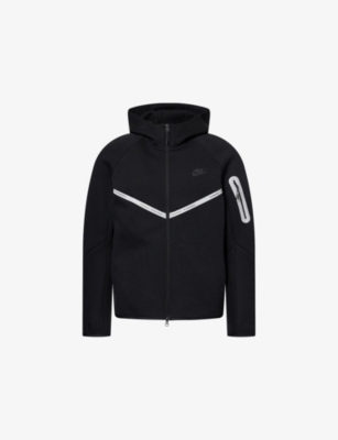 NIKE: Raglan-Sleeves Brand-Print Cotton-Blend Hoodie