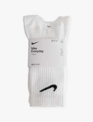 NIKE: Everyday Lightweight Cotton-Blend Socks