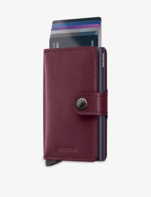 Secrid Miniwallet Original Leather Wallet In Burgundy