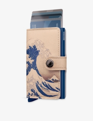 Secrid Miniwallet Art Leather Wallet In Blue