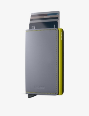 Secrid Slimwallet Matte Leather Wallet In Gray