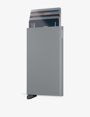 Secrid Cardprotector Powder Aluminium Wallet In Gray