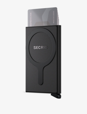 Secrid Mens  Cardprotector Magsafe Aluminium Wallet In Black