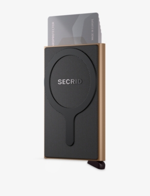 Secrid Mens  Cardprotector Magsafe Aluminium Wallet In Black