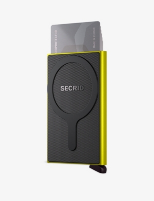 Secrid Mens  Cardprotector Magsafe Aluminium Wallet In Gray