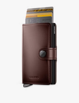 Secrid Womens  Dusk Premium Leather Wallet In Brown