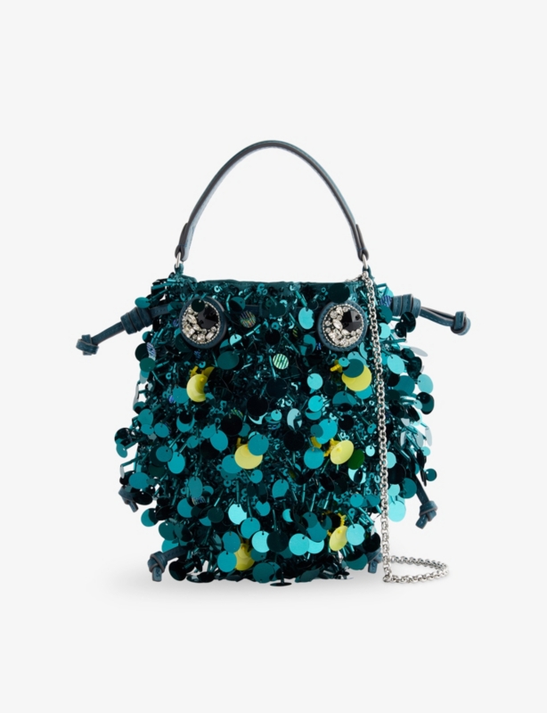 Beetle Sequin Cross Body Bag