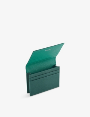 Bvlgari Womens Green   Man Leather Card Holder In Green
