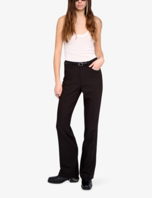 ZADIG&VOLTAIRE: Pistol Flared-Leg Mid-Rise Stretch-Woven Trousers