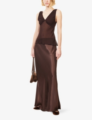 DISSH: Jorja V-Neck Crepe Top