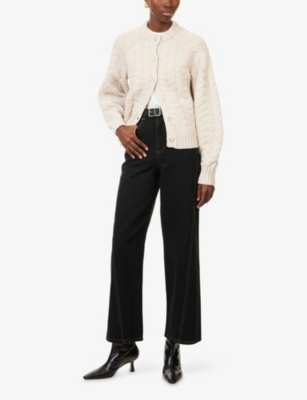 DISSH: Tom Cable Knit Wool-Blend Cardigan
