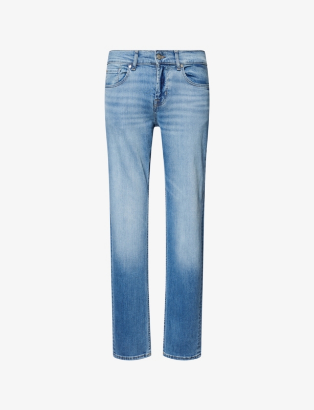 Slimmy Straight-Leg Stretch-Denim Jeans