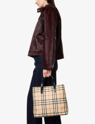 RESELFRIDGES: Pre-Loved Burberry House Check Canvas Tote Bag