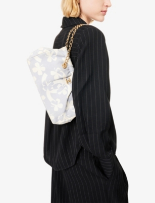 RESELFRIDGES: Pre-Loved Chanel Clover Printed Canvas Shoulder Bag