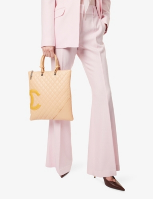 RESELFRIDGES: Pre-Loved Chanel Campon Ligne Leather Tote Bag