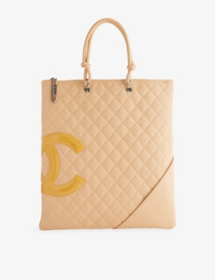 RESELFRIDGES: Pre-Loved Chanel Campon Ligne Leather Tote Bag