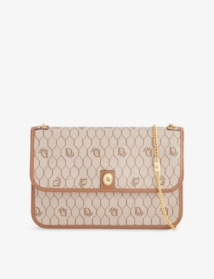 RESELFRIDGES: Pre-Loved Dior Honeycomb Chain Coated-Canvas Cross-Body Bag