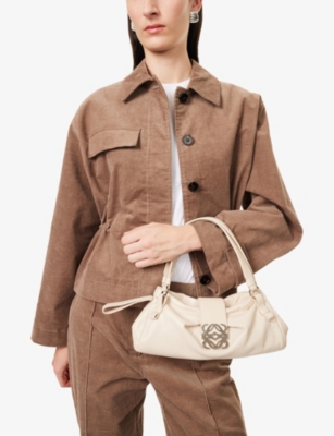 RESELFRIDGES: Pre-Loved Loewe Anagram Leather Shoulder Bag